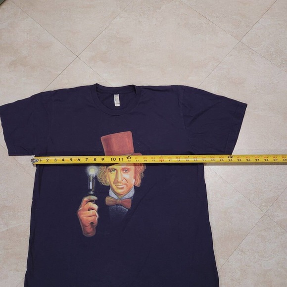 Willy Wonka & The Chocolate Factory Mens L Large USA Made Face Graphic T Shirt - Picture 7 of 8